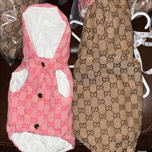 Other - Pink or Brown sleeveless dog or cat hoodie .( let me know, pink or brown)